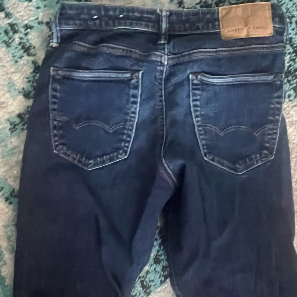 American Eagle Outfitters Dark Blue Relaxed Jeans